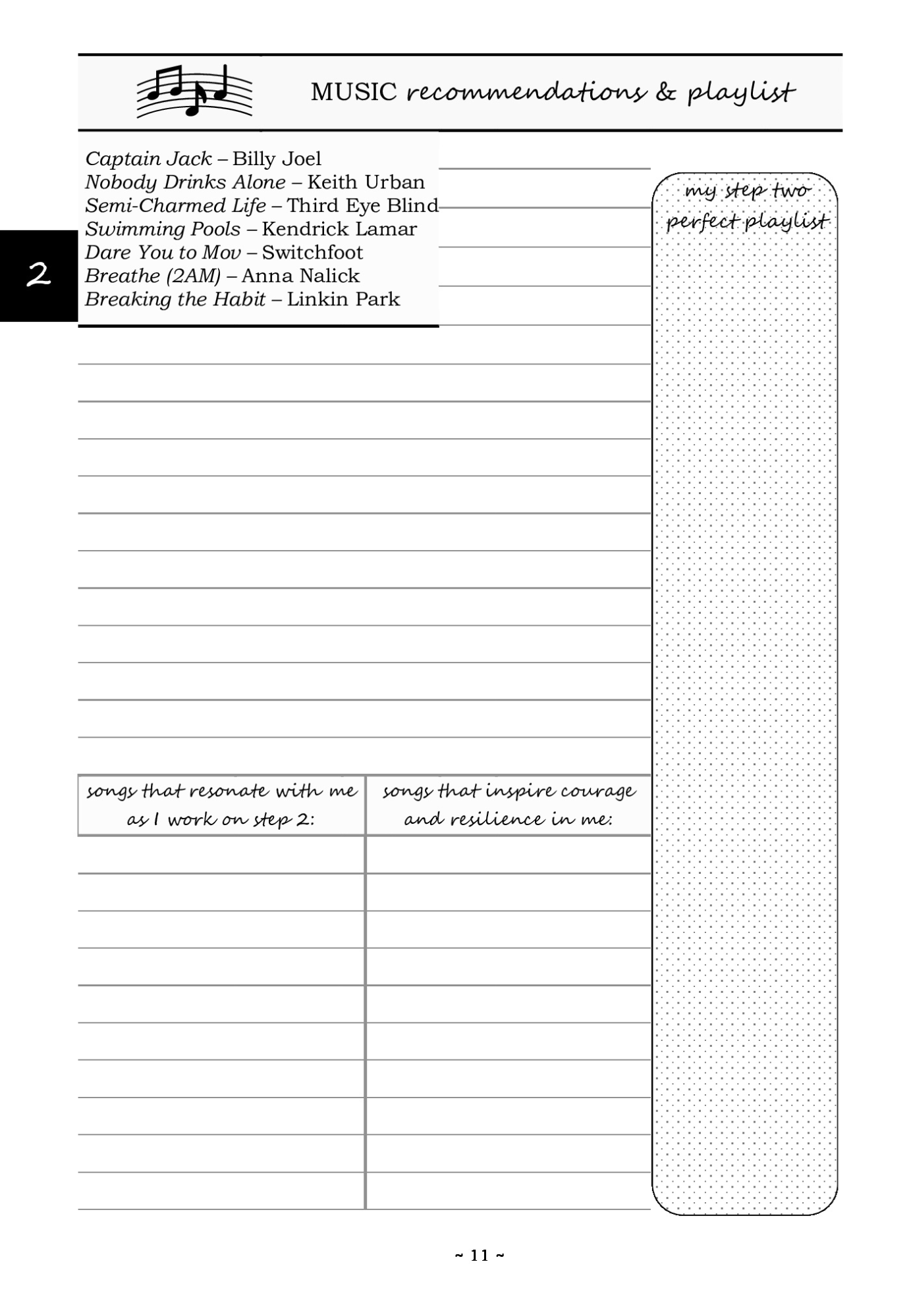 12 Step Journal & Workbook For Alcoholics Anonymous and Narcotics Anonymous