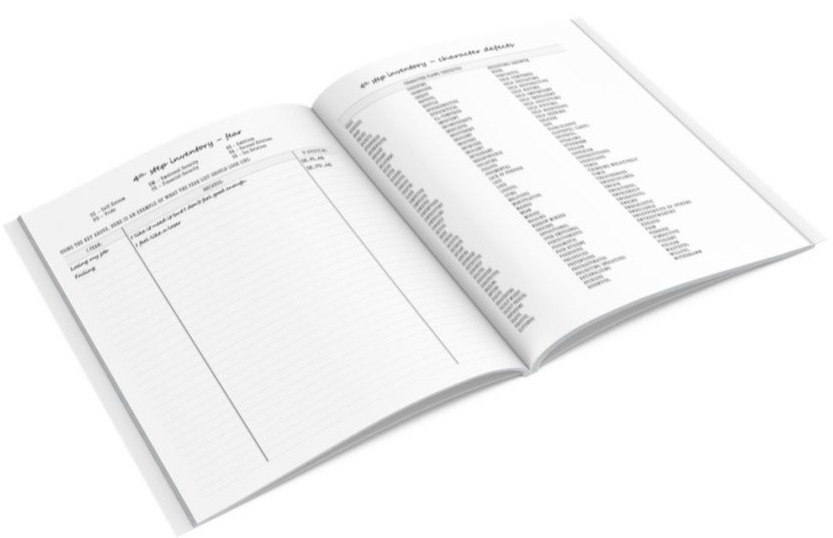 AA 12 STEP WORKBOOK: AA Twelve Steps Journal To Sobriety & Addiction Recovery With Added 4th Step Inventory Worksheets