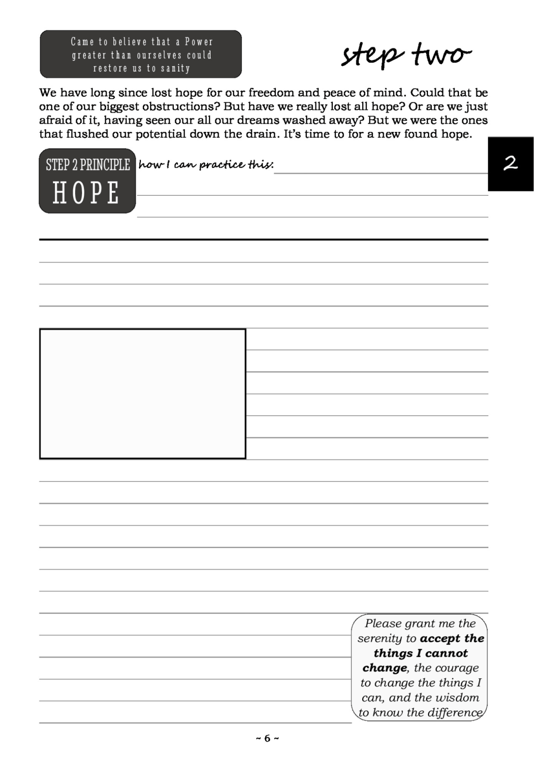 12 Step Journal & Workbook For Alcoholics Anonymous and Narcotics Anonymous