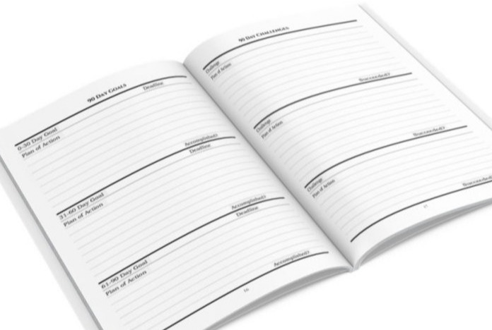 Future planning and notes pages in the back of the planner