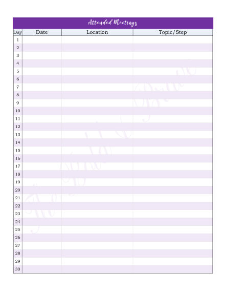 FREE MEETING PLANNER & TRACKER PDF DOWNLOAD