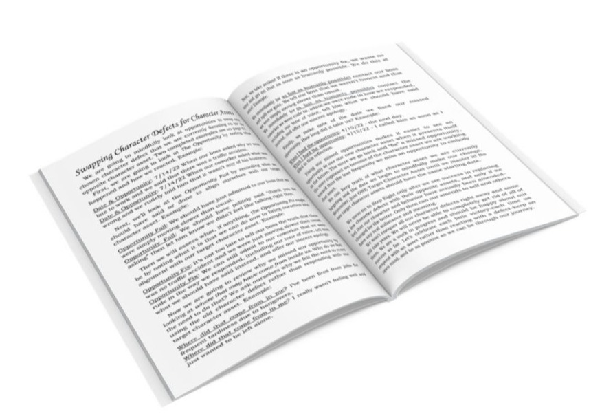 Step 4 1 page gentle lists - our moral inventory